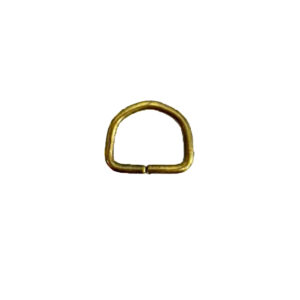 Argolla Medialuna Oro viejo - 10mm