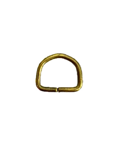 Argolla Medialuna Oro viejo - 10mm