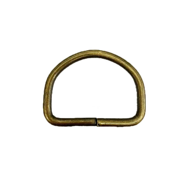 Argolla Medialuna – Oro viejo – 30mm