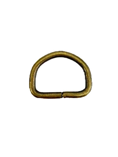 Argolla Medialuna Oro viejo – 20mm