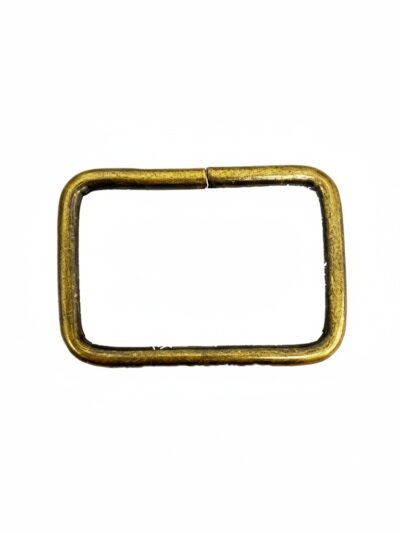 Hebilla Rectangular Oro viejo - 30mm