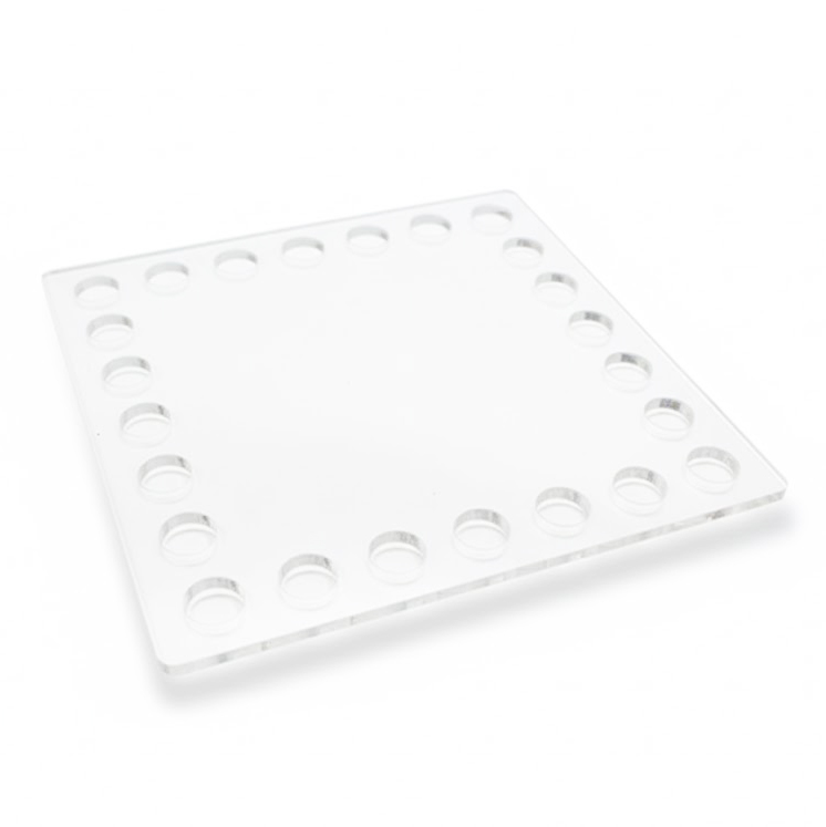 Base Cuadrada Acrílico